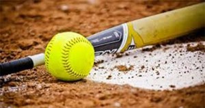 SOFTBALL AND BAT