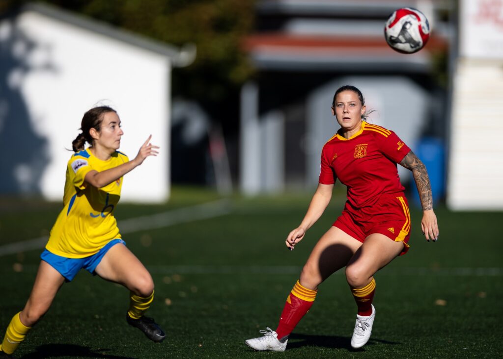 Canada National Soccer Championships in St John’s, Newfoundland October 12, 2025.  Holy Cross St Johns vs Banat FC Kitchener.  Photo by Trevor Wragg © 2025