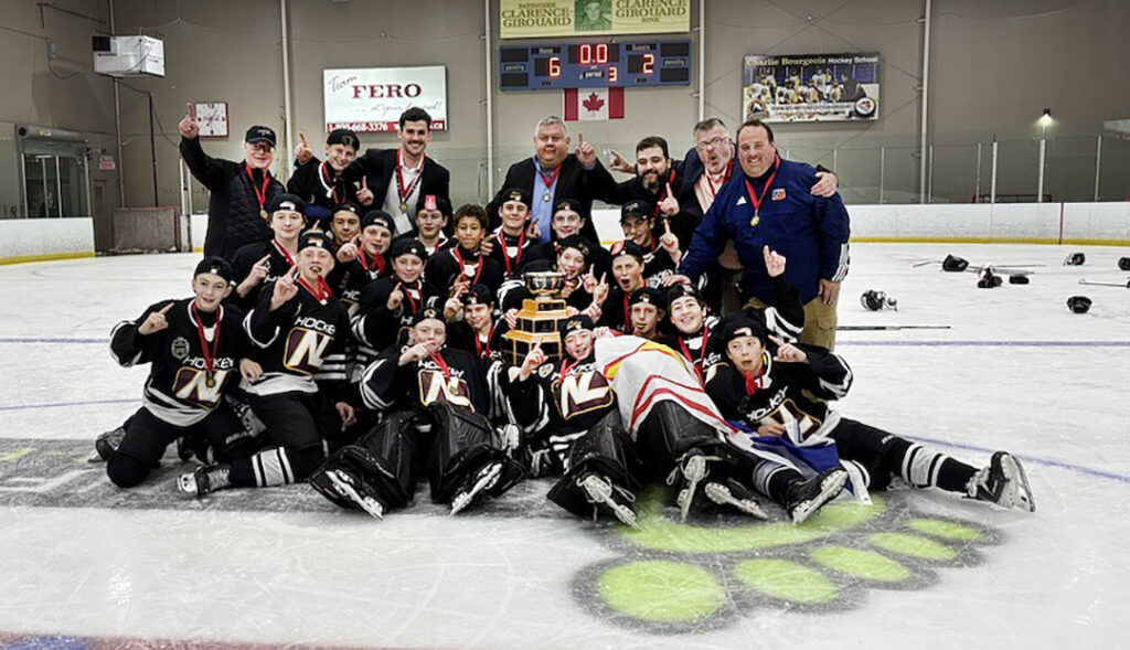 Team NL Male U14 win gold at Atlantic Challenge Cup hockey.